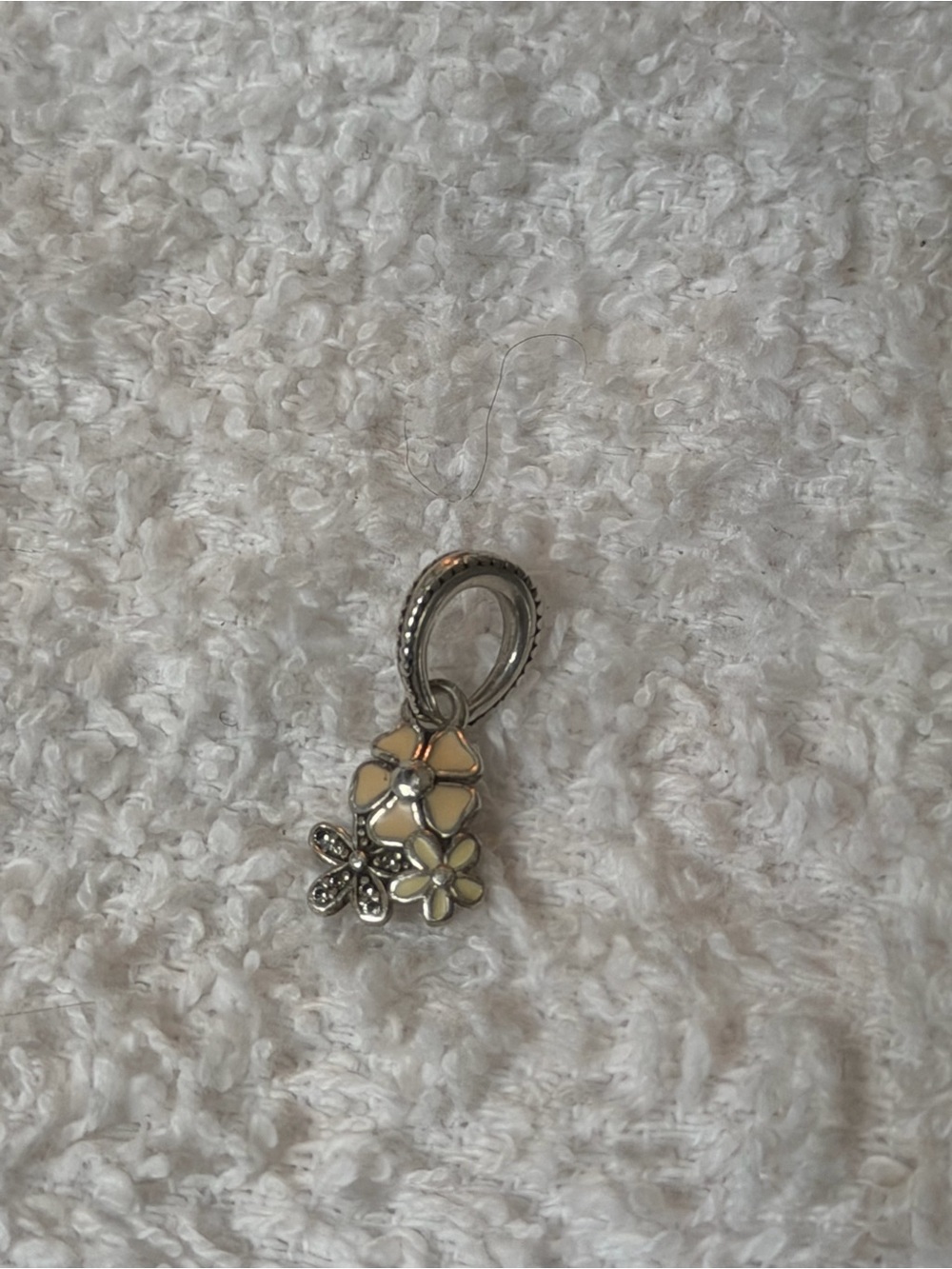 authentic Pandora "Poetic Blooms" Dangle Pendant Charm